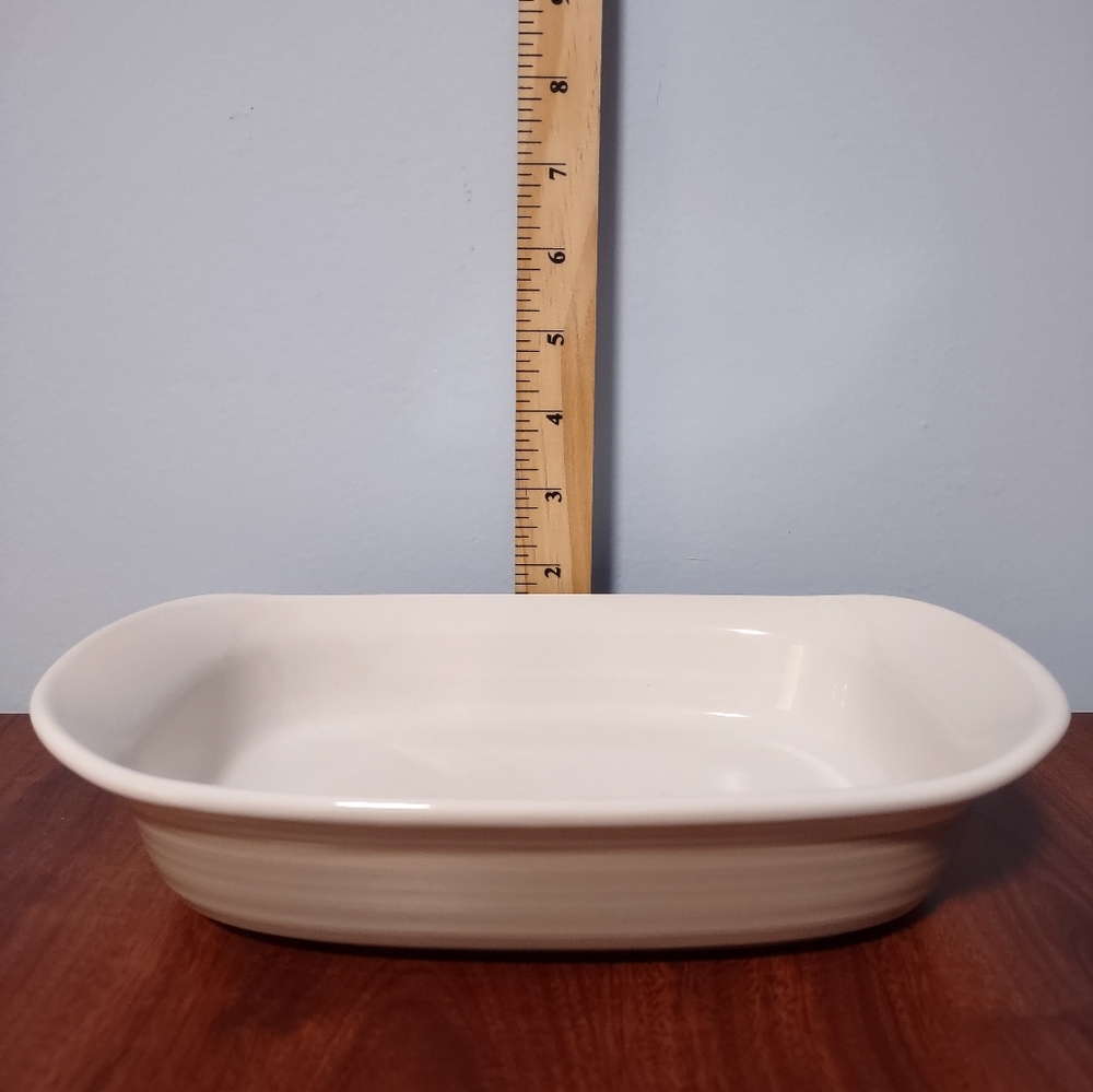 Corning Ware Etch Stoneware Grey Small Baking Dish 27 Ounces